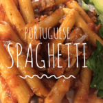 The Best Portuguese Spaghetti &ndash; Linguica Sausage Pasta