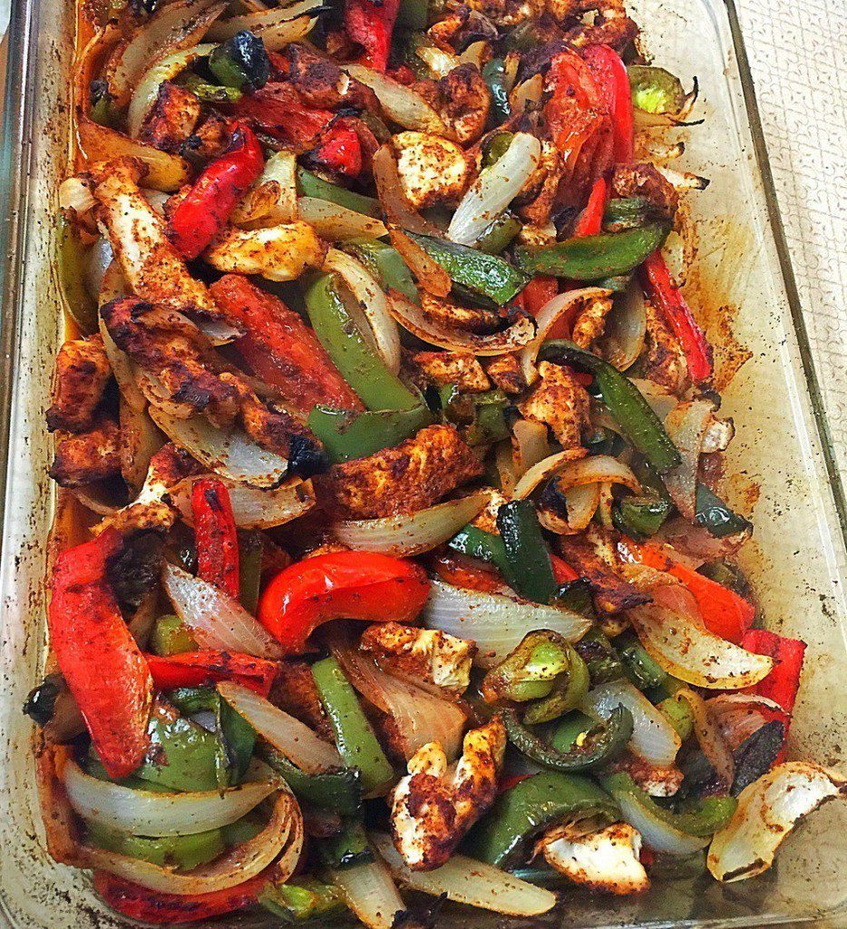 Easy Oven Baked Chicken Fajitas