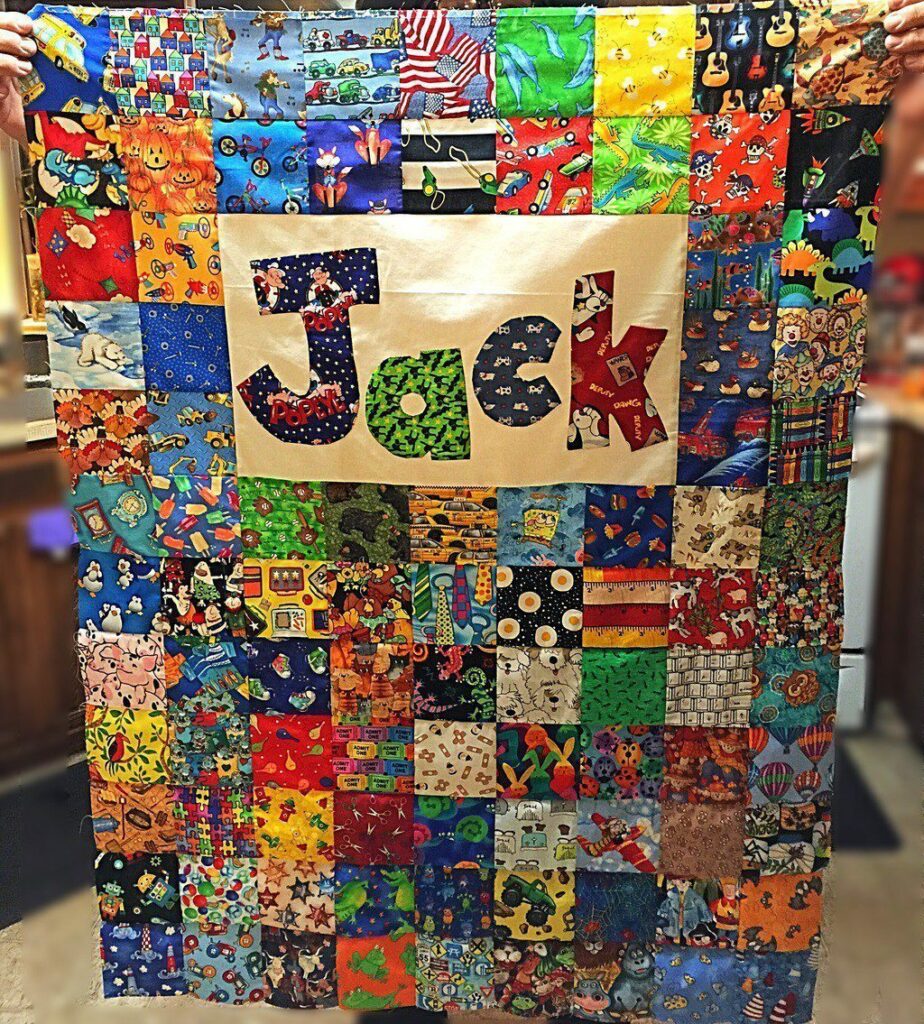 Jacks I Spy Baby Quilt Top