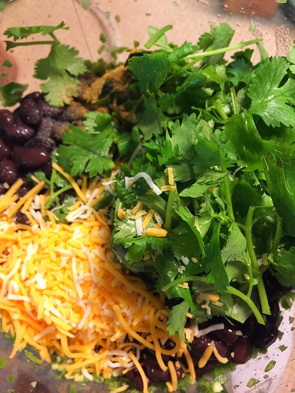 Black Bean Dip - Cilantro Cheese