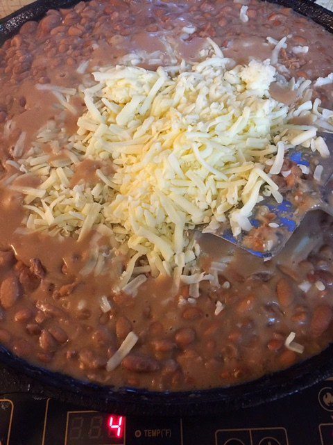 Monterey Jack Refried Beans