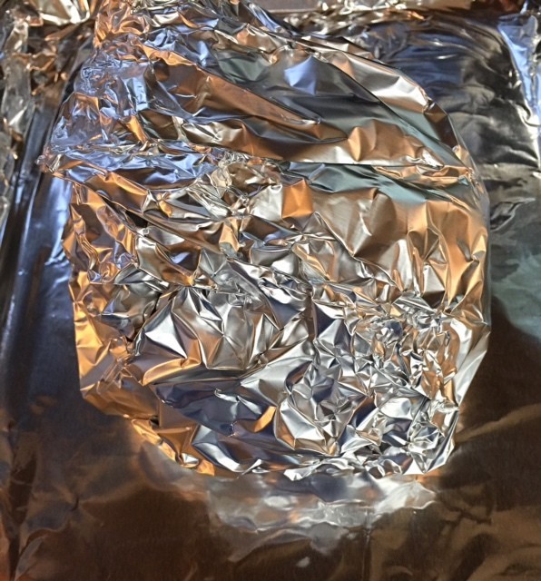 Roasted Cauliflower Wrapped in Foil 