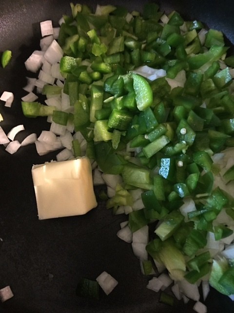Sautee Onions and Bell Pepper
