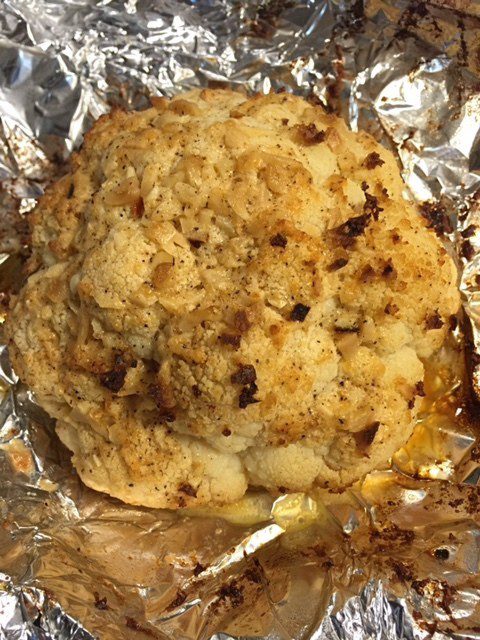 Unwrapping Roasted Cauliflower