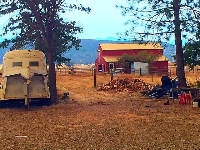 Valley Fire Our Barn at 4:07 pm