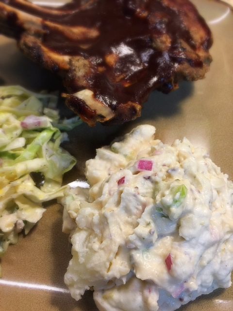 Oven Baked Ribs | Potato Salad | Coleslaw