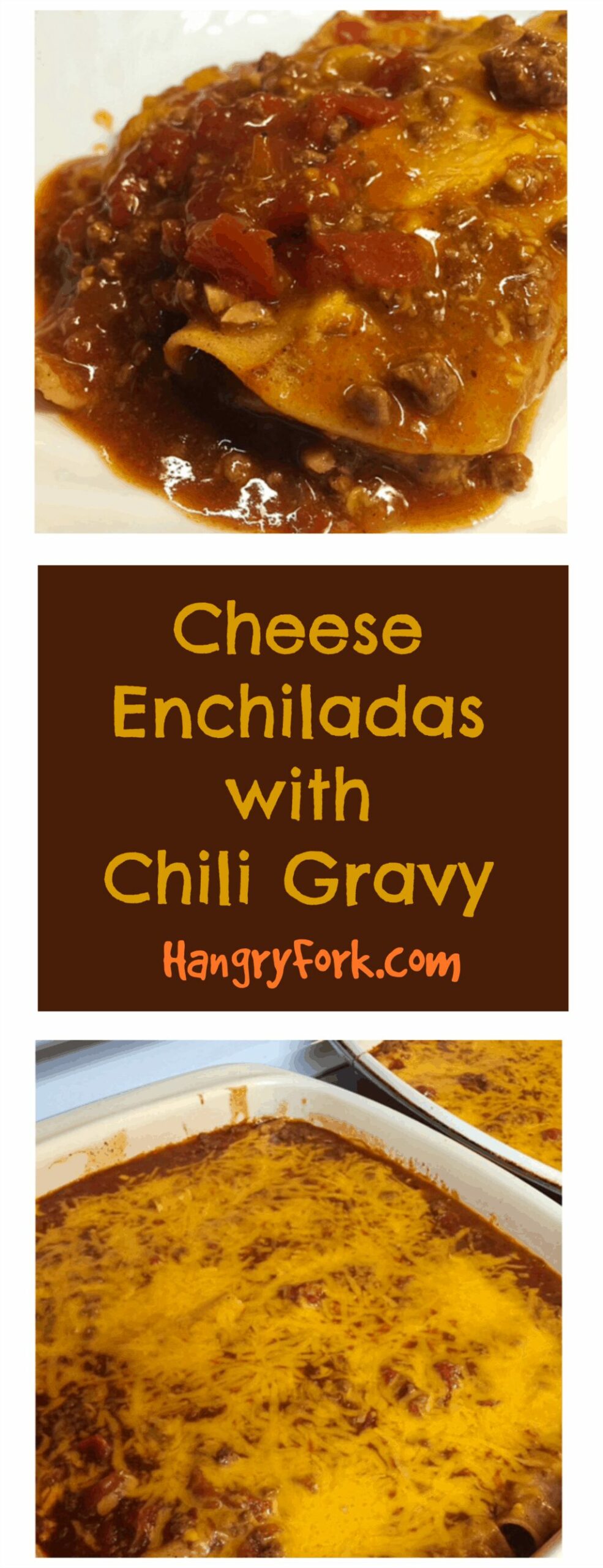 Cheese Enchiladas With Chili Gravy