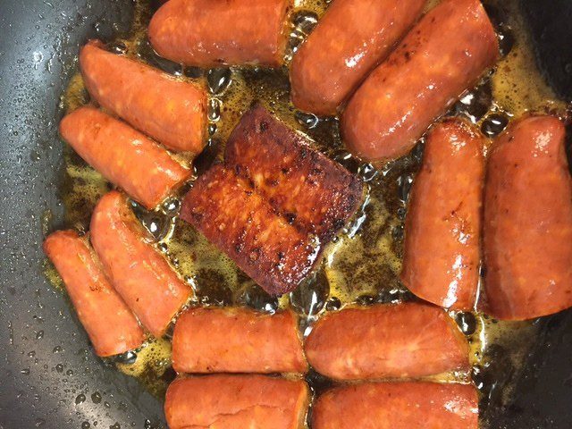 Cooking Linguica