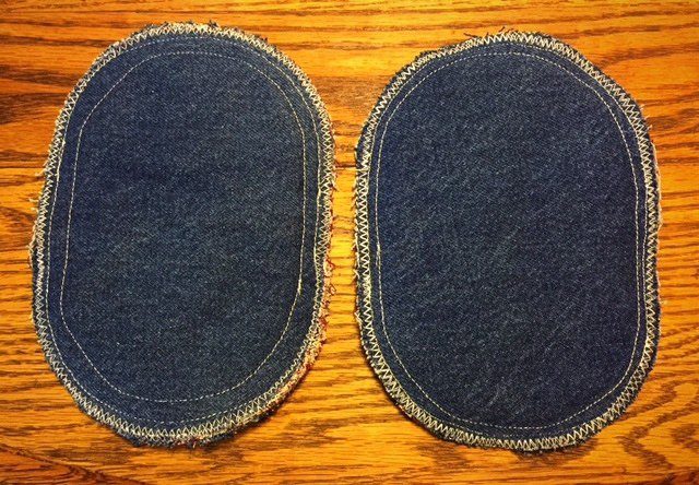 Denim Oval Potholders