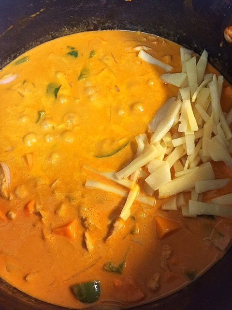 Red Curry Chicken Bamboo Shoots