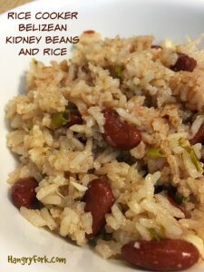 Rice Cooker Belizean Kidney Beans and Rice