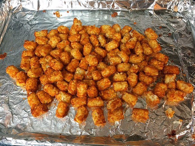 Tater Tot Casserole with Cheese