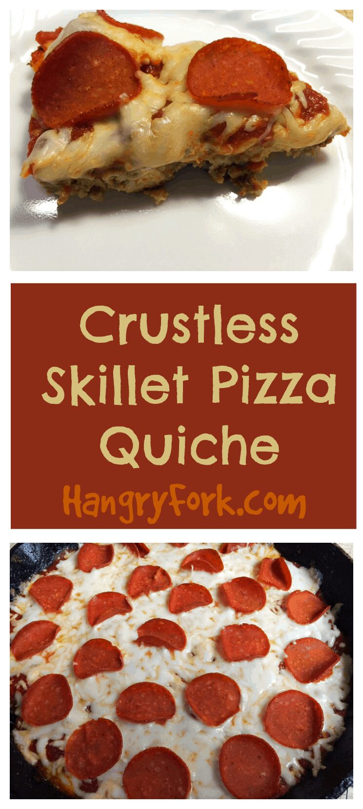 Crustless Skillet Pizza Quiche