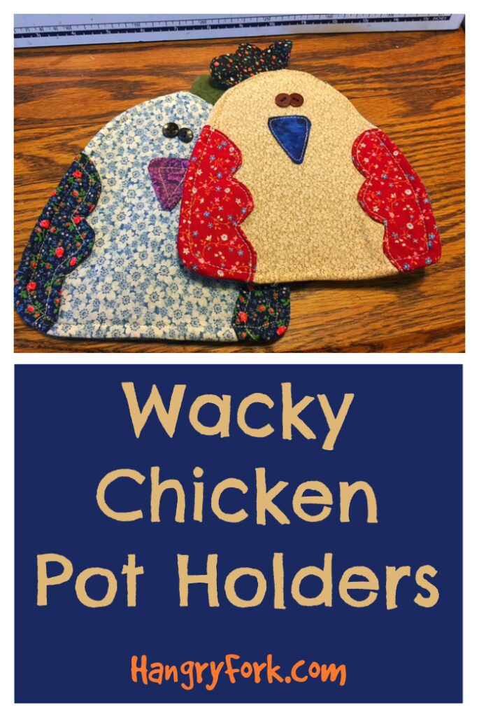 Wacky Chicken Pot Holders