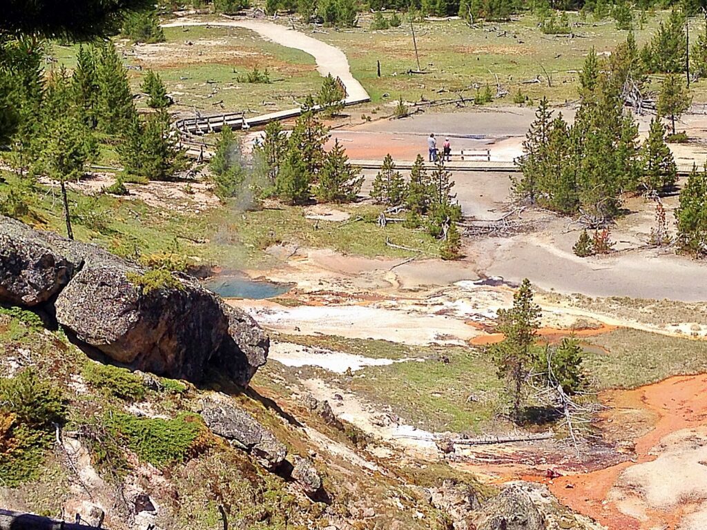 Yellowstone Pictures Valley with Walking Trail