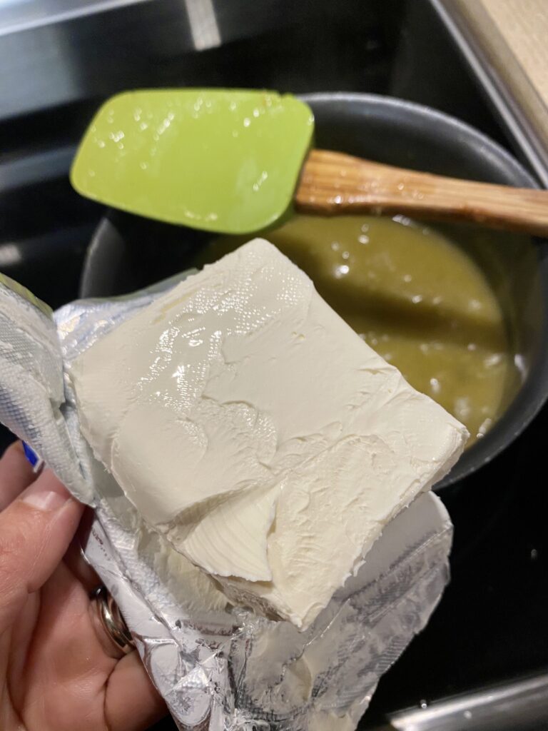 Green Chile Cream Cheese Sauce