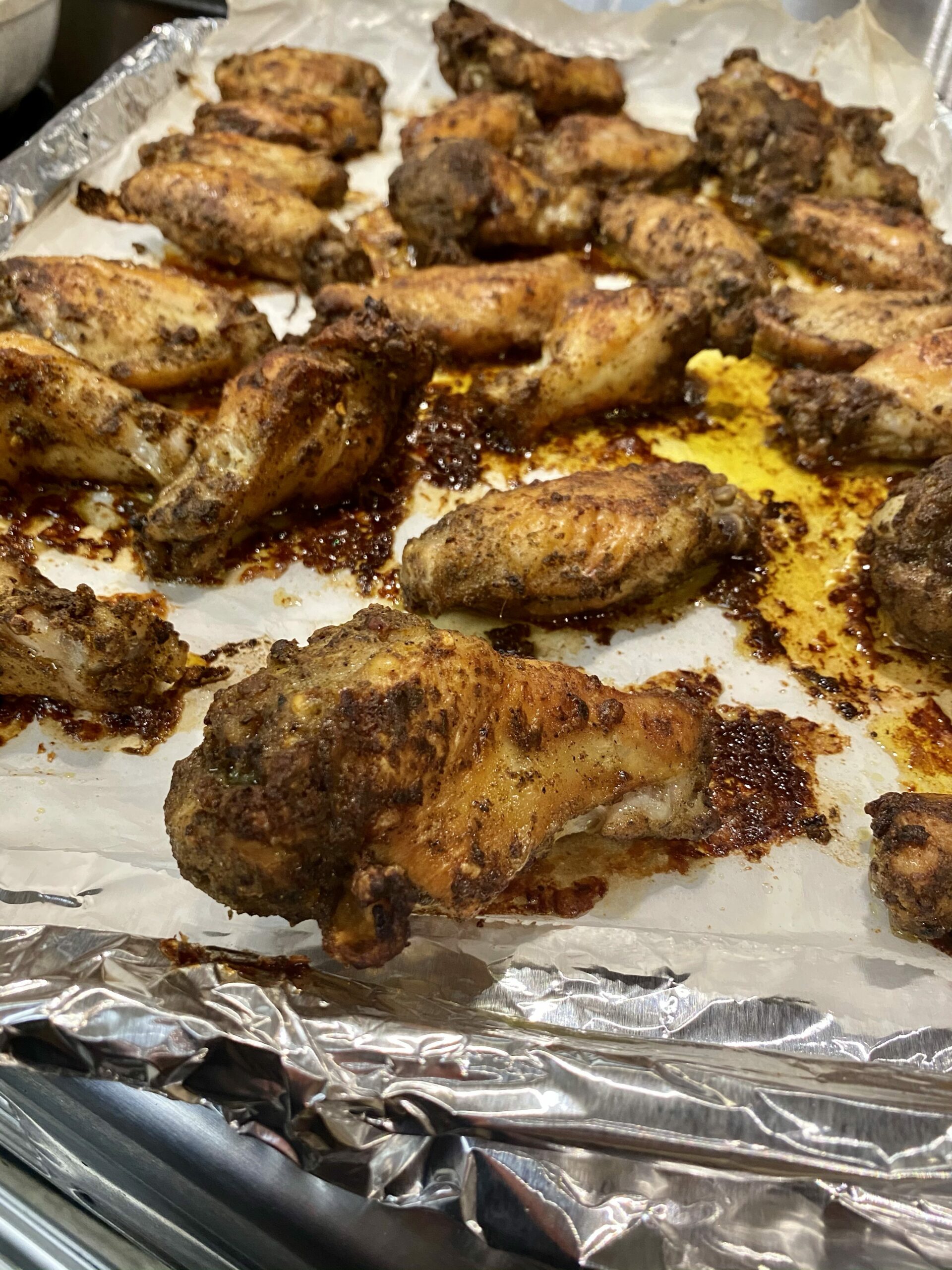 Spicy Crispy Oven Chicken Wings