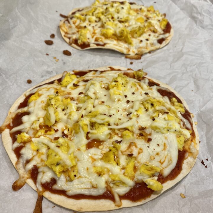 Keto Pizza with Low Carb Tortilla Breakfast