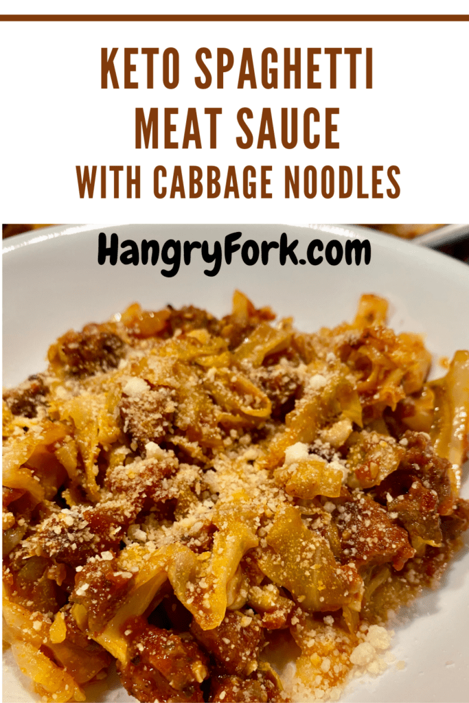 Keto Spaghetti Meat Sauce with Cabbage Noodles