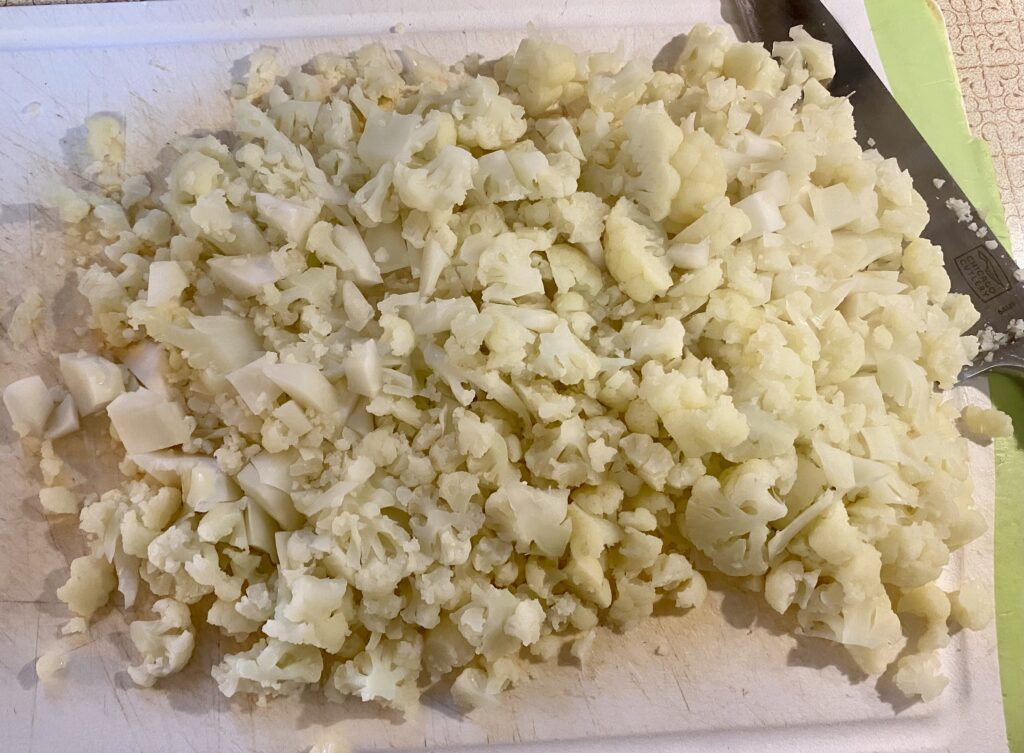corned beef hash with cauliflower