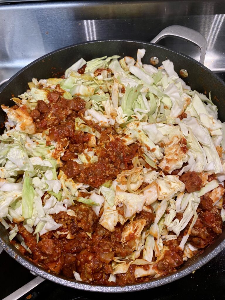 keto cabbage spaghetti