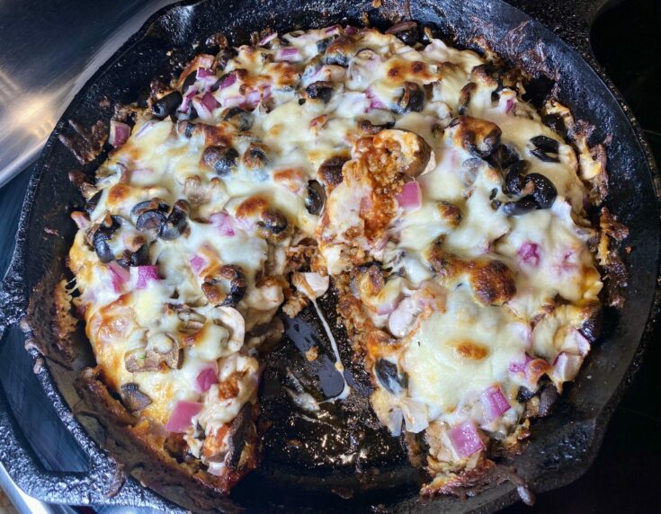 keto pizza with sausage crust 1 scaled