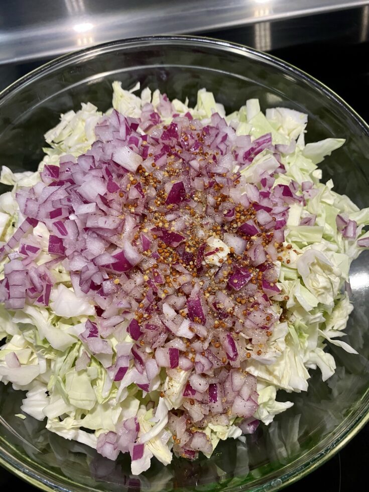 Healthy Shredded Cabbage Salad Recipe
