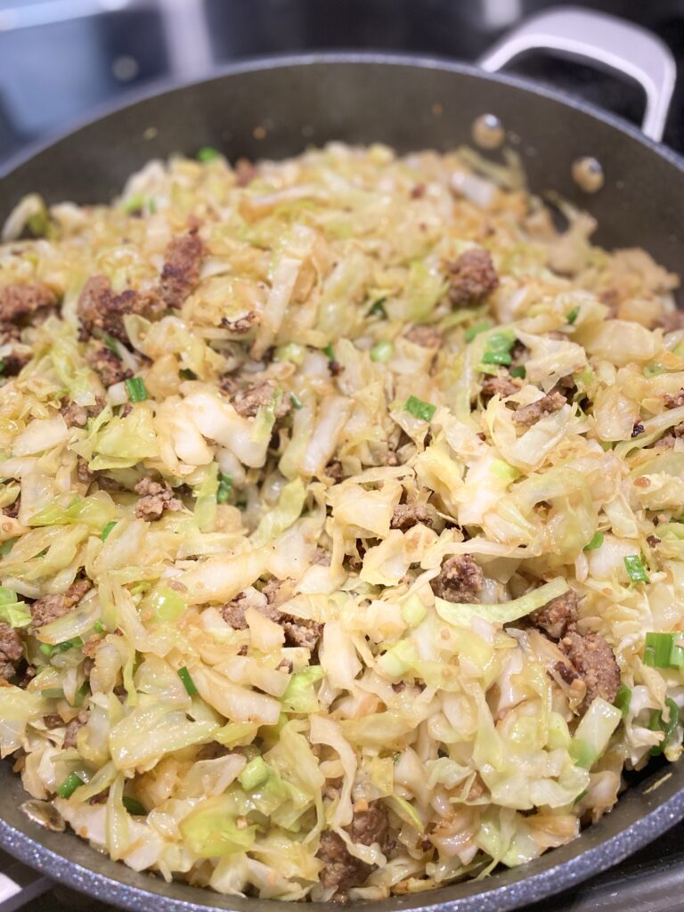 Egg roll in a bowl keto style