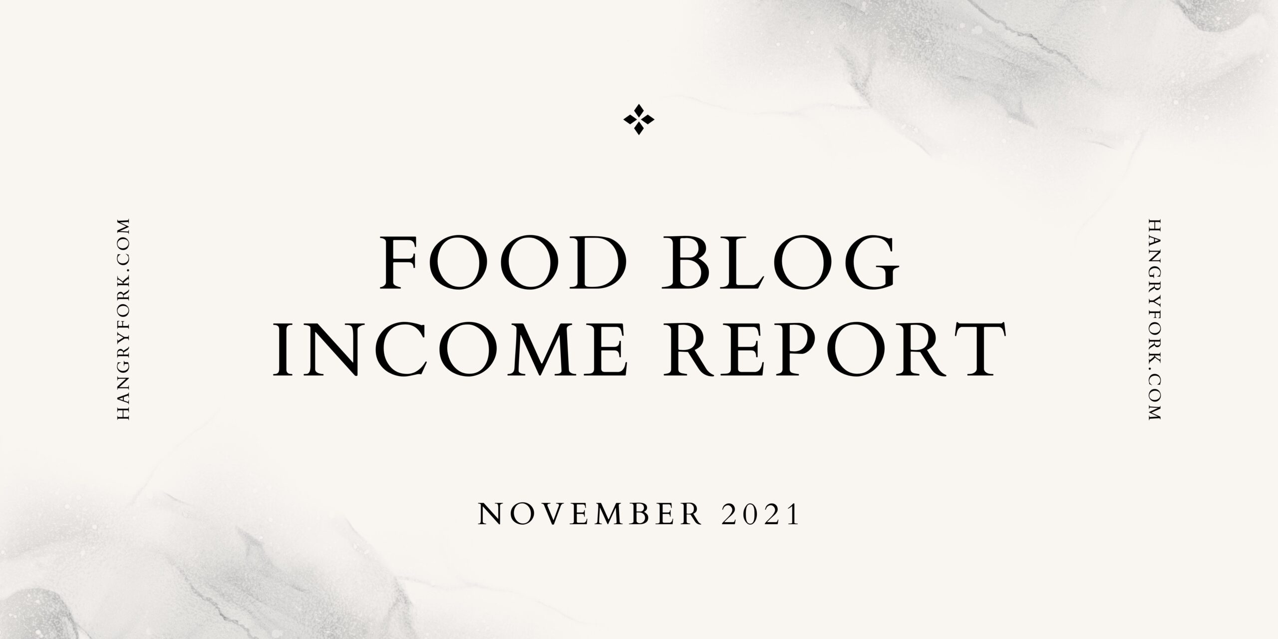 Food Blog Income Report Nov 21