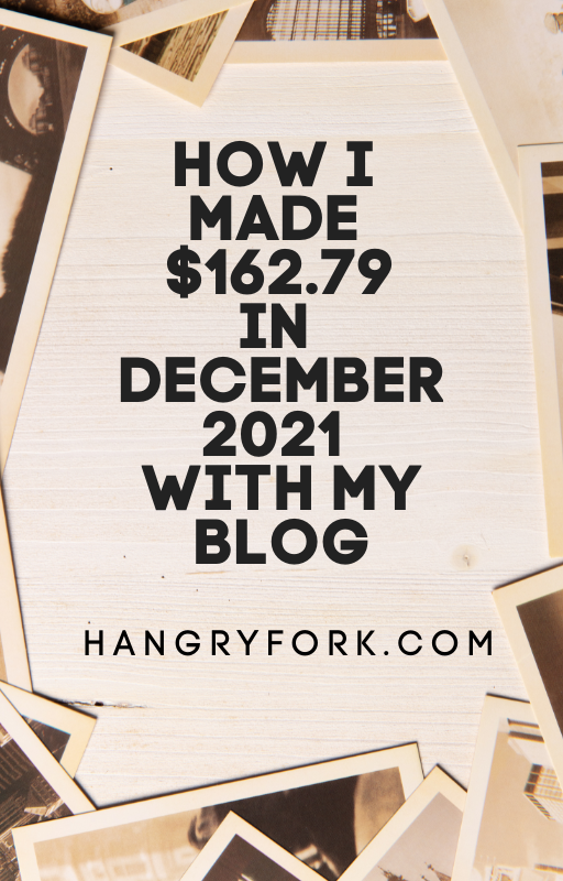 Blog Income Report December 2021