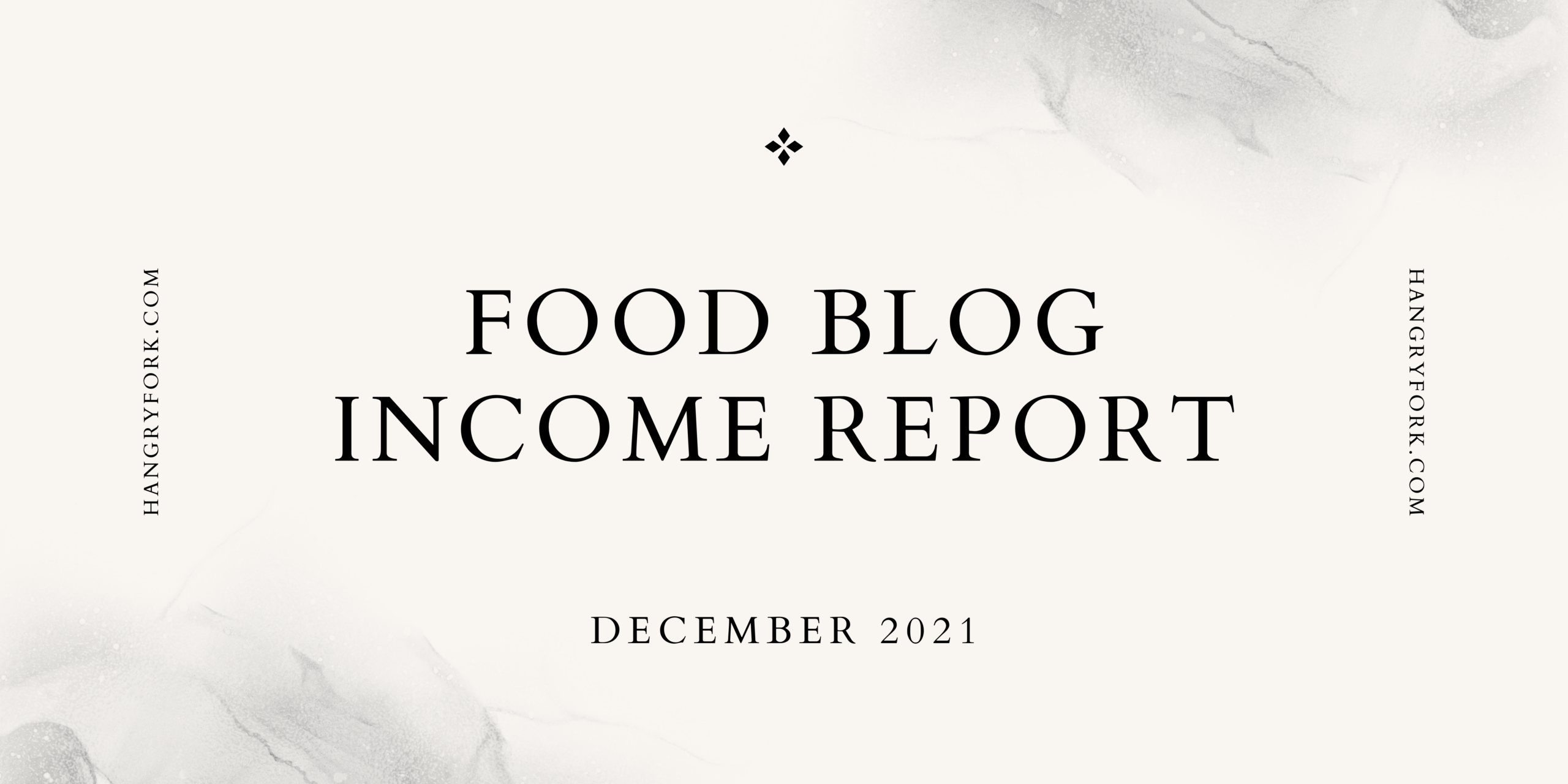 Food Blog Income Report December 2021