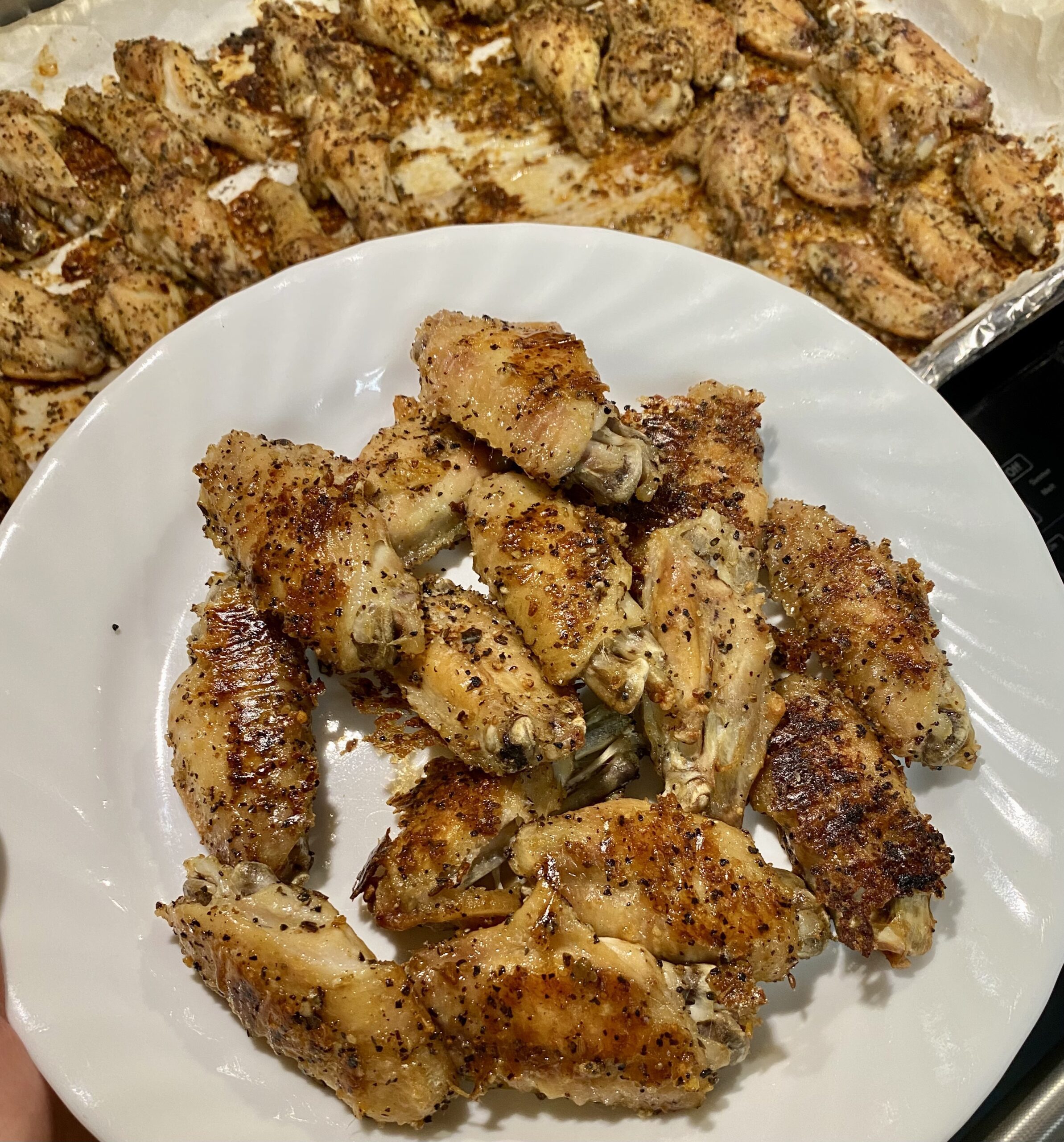 baked dry rub wings scaled