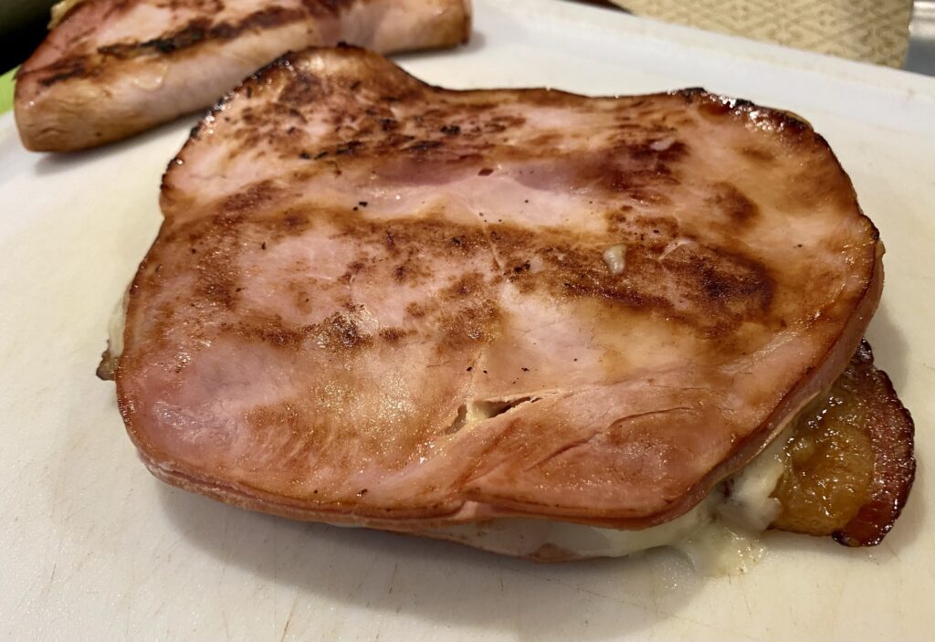 Keto Grilled Cheese with Bacon and Ham